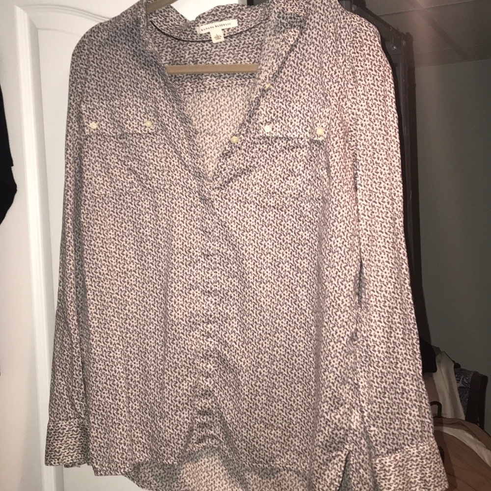 Banana Republic cotton blouse size large